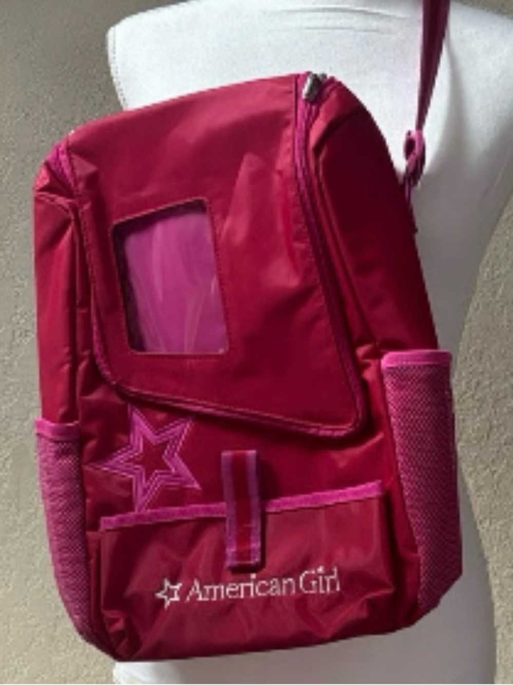 EUC American Girl Pink Star Doll Carrier